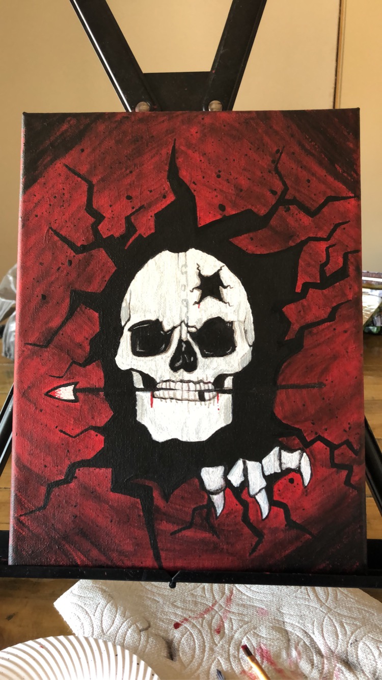 Black and Red SKull